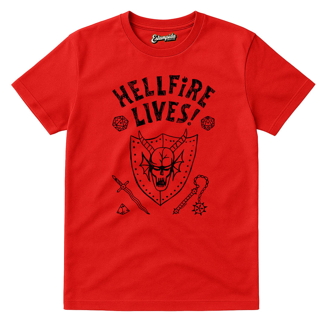Camiseta Stranger Things - Hellfire Lives