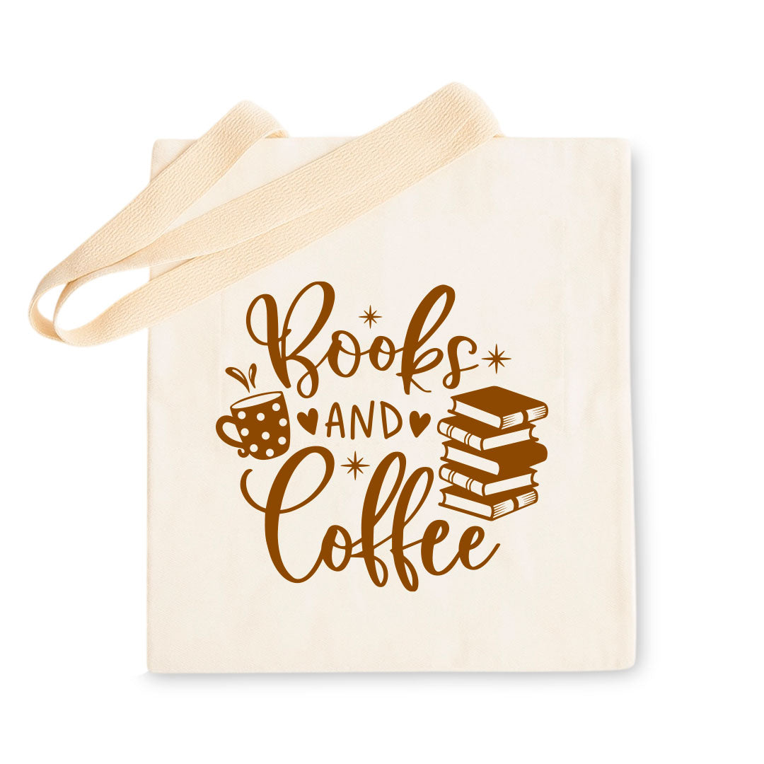 Tote bag - Books and Coffee