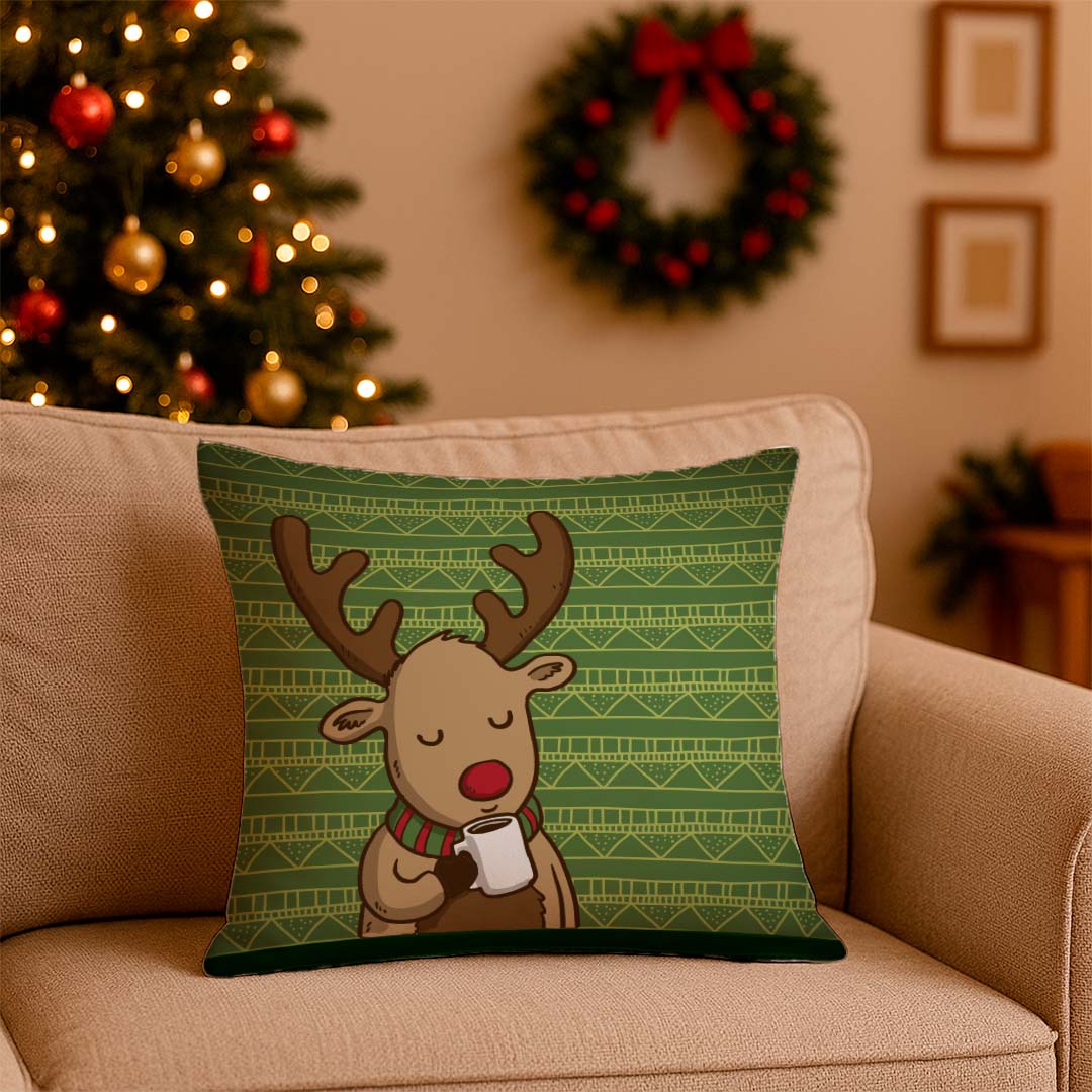 Cojín navideño - Reno