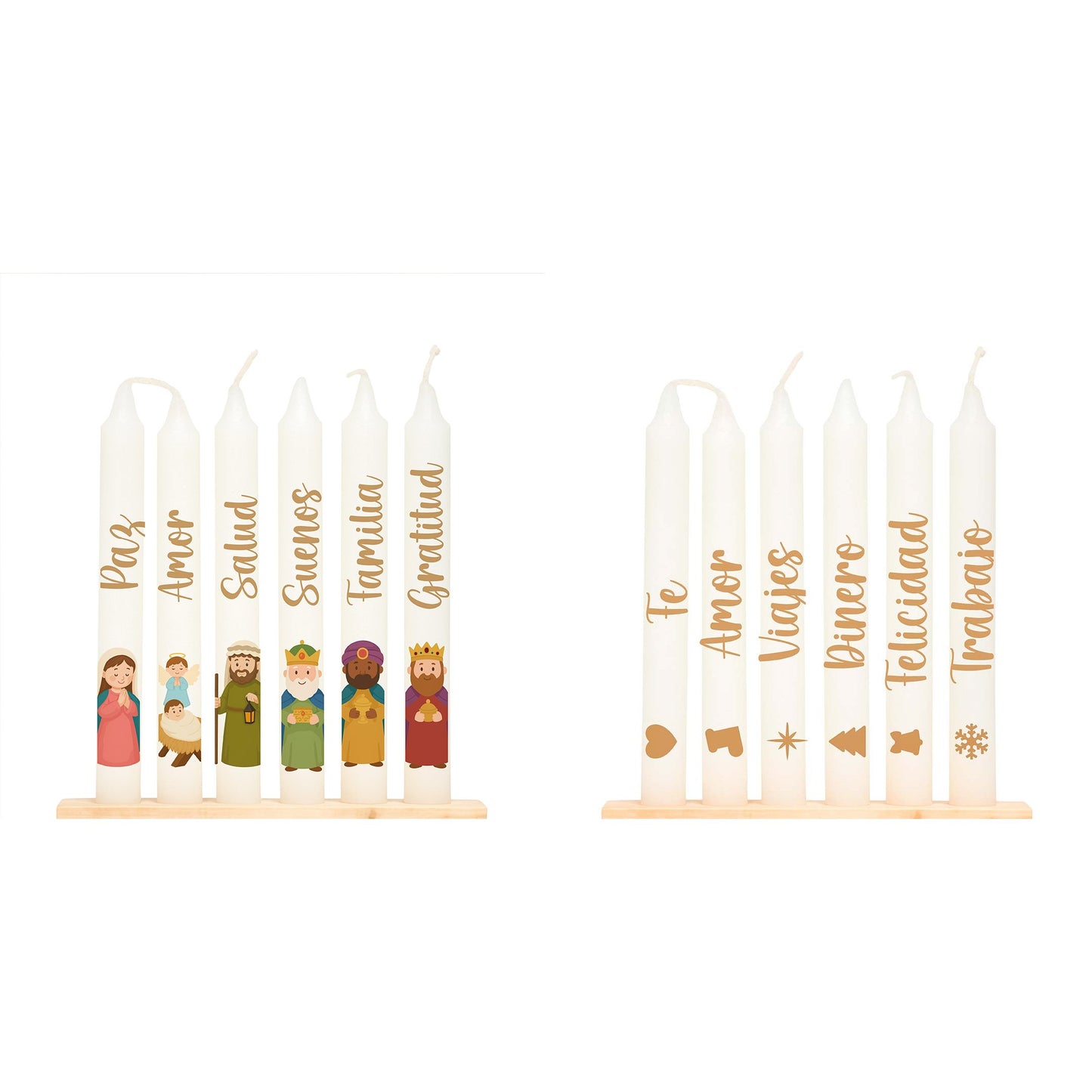 Combo velas navideñas x 12