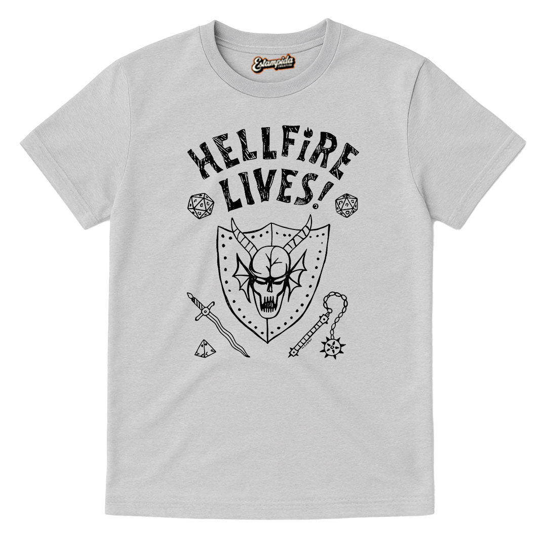 Camiseta Stranger Things - Hellfire Lives