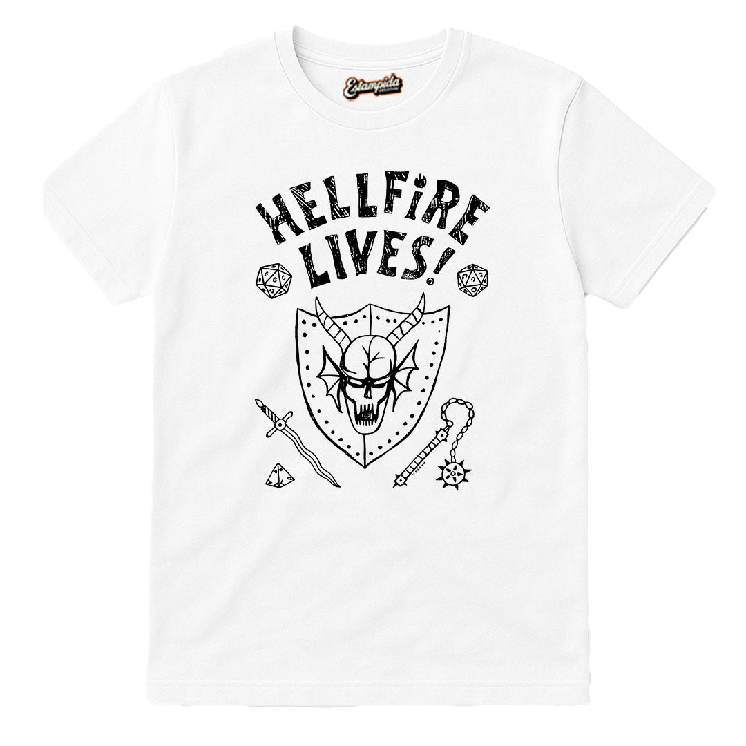 Camiseta Stranger Things - Hellfire Lives