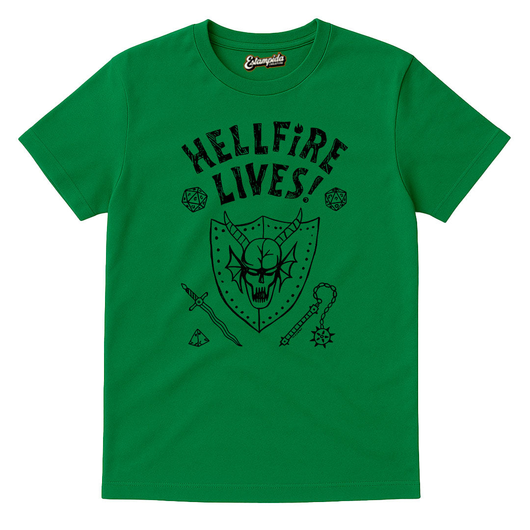 Camiseta Stranger Things - Hellfire Lives