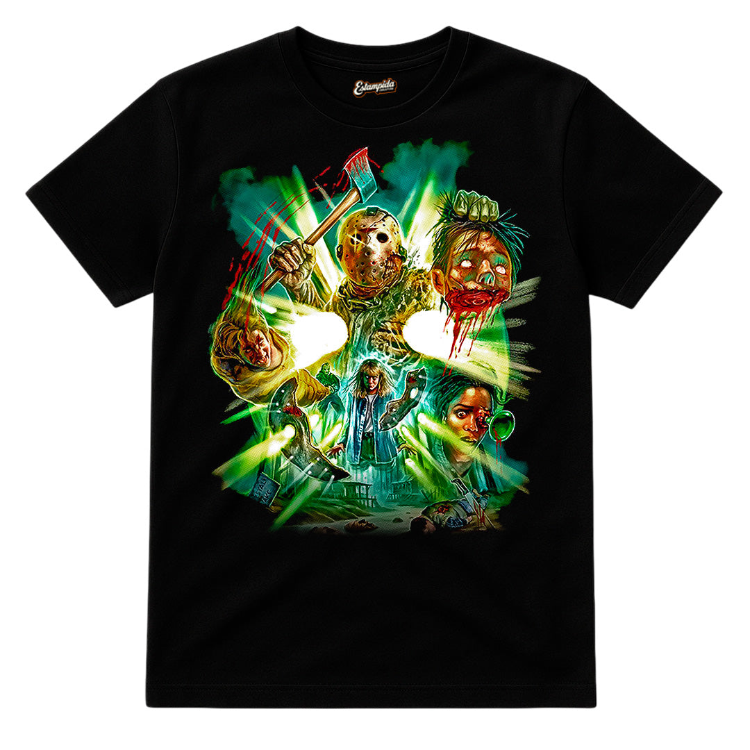 Camiseta películas de terror - Viernes 13