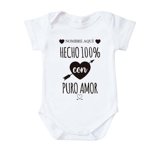 Mameluco para bebé - Hecho con Amor