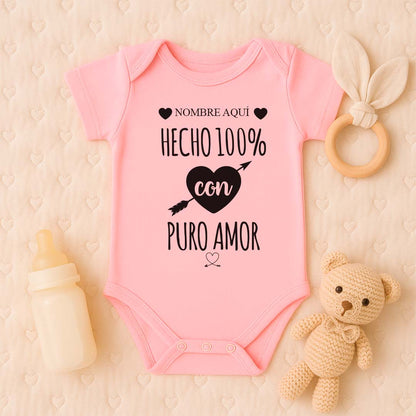 Mameluco para bebé - Hecho con Amor