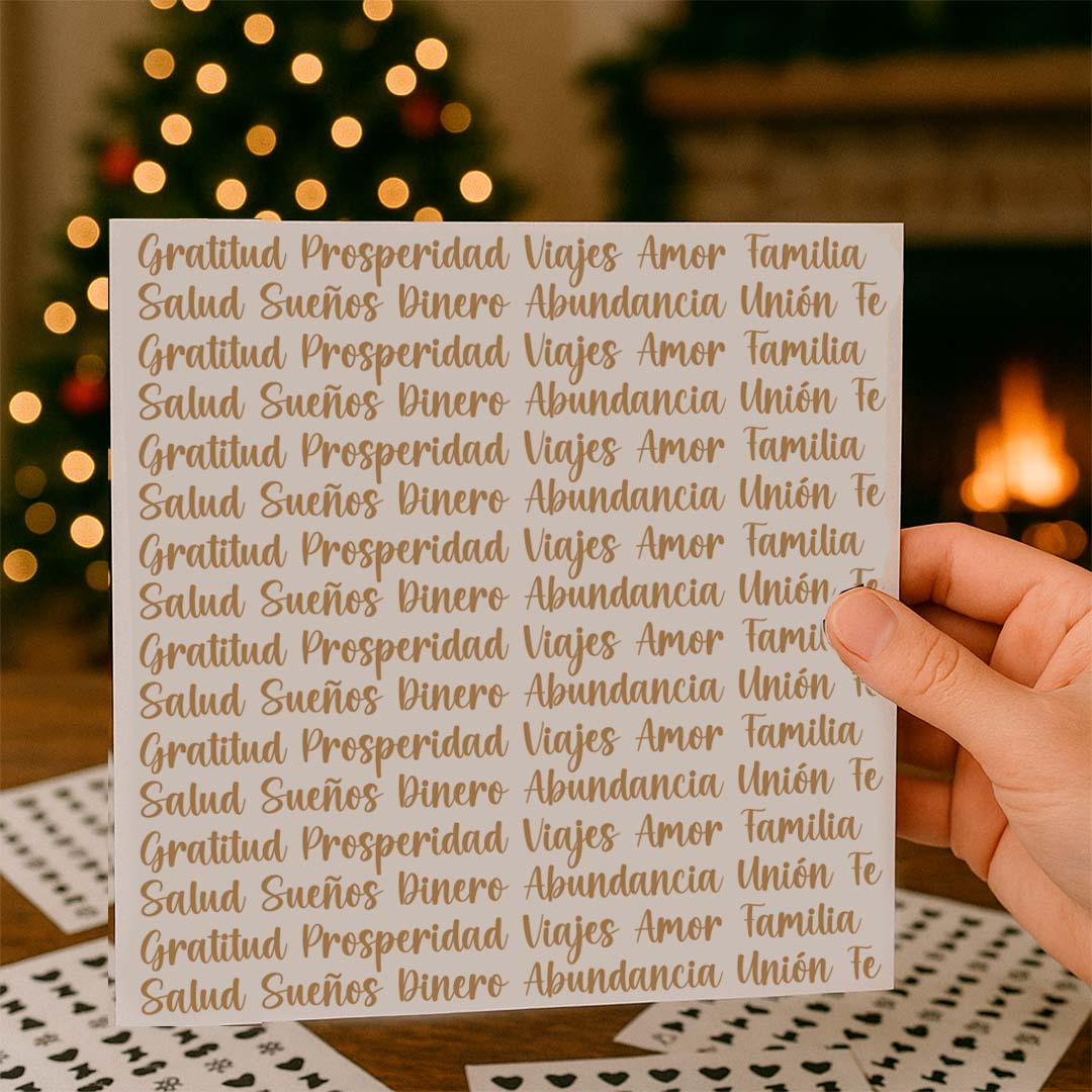 Stickers para velas - Palabras