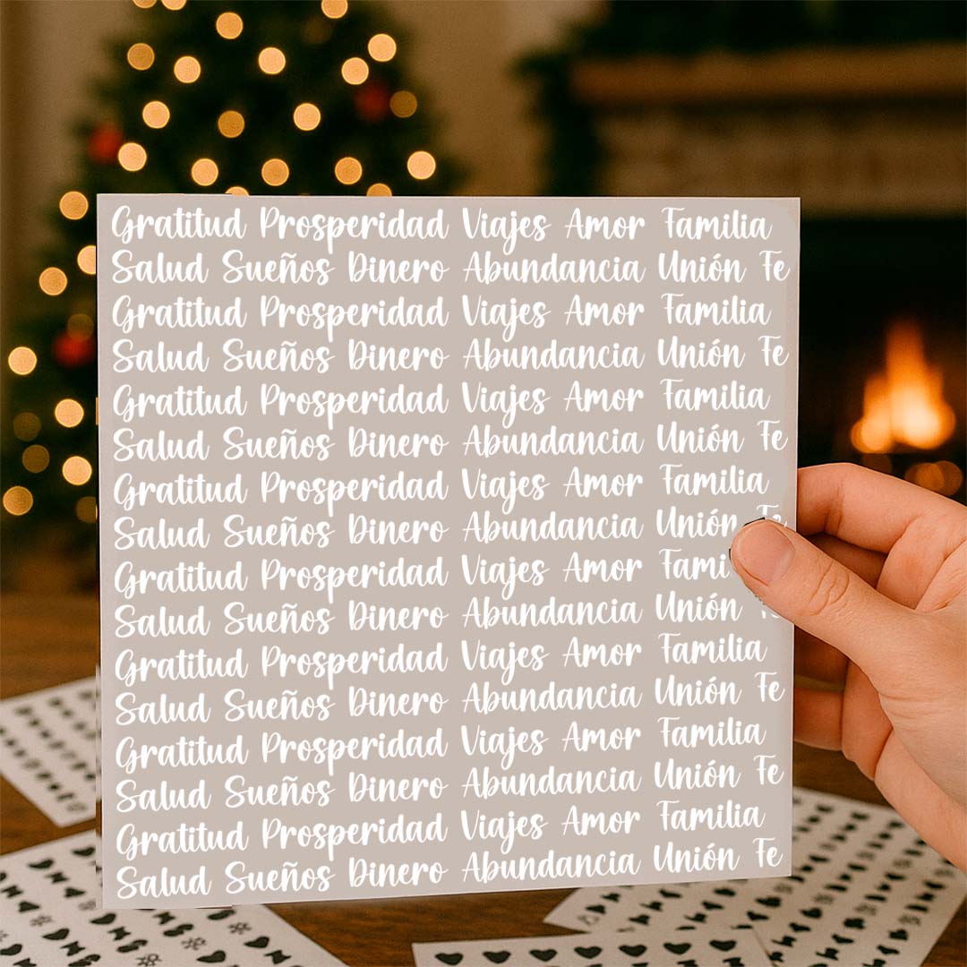 Stickers para velas - Palabras