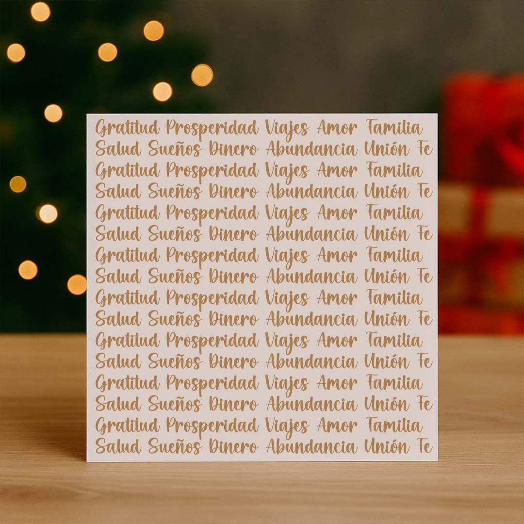 Stickers para velas - Palabras