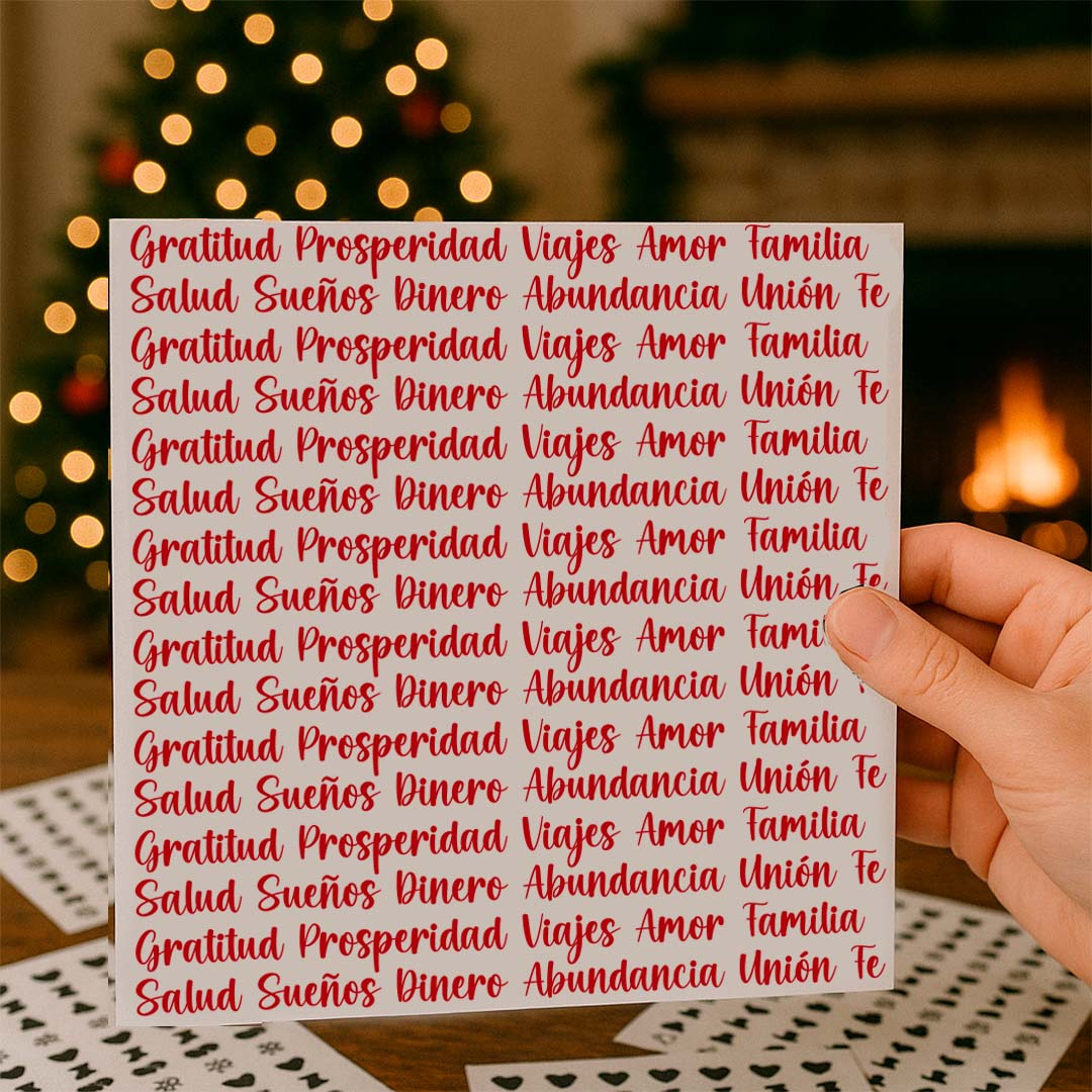 Stickers para velas - Palabras