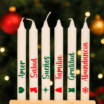 Velas navideñas x 6 Color