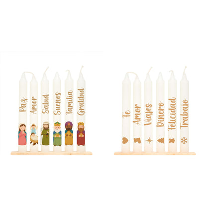 Combo velas navideñas x 12