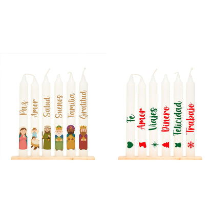 Combo velas navideñas x 12