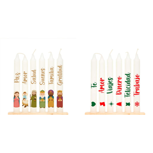 Combo velas navideñas x 12