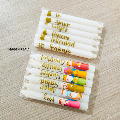 Combo velas navideñas x 12